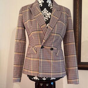 1901 Multicolor Plaid Women's Blazer